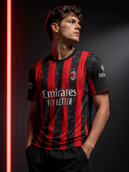 AC Milan (Associazione Calcio Milan) home jersey | Premium Custom Football Jersey for Men | Personalized Name & Number| Match Edition