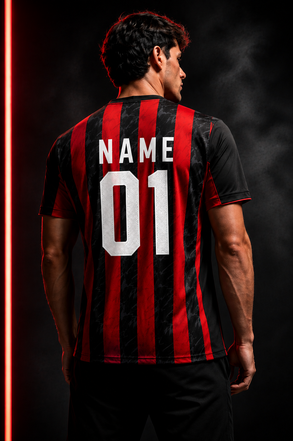 AC Milan (Associazione Calcio Milan) home jersey | Premium Custom Football Jersey for Men | Personalized Name & Number| Match Edition