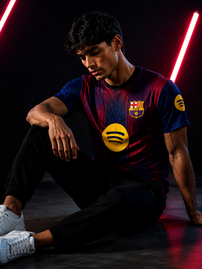 FC Barcelona (Barça) Home Jersey | Premium Custom Football Jersey for Men | Personalized Name & Number| Match Edition