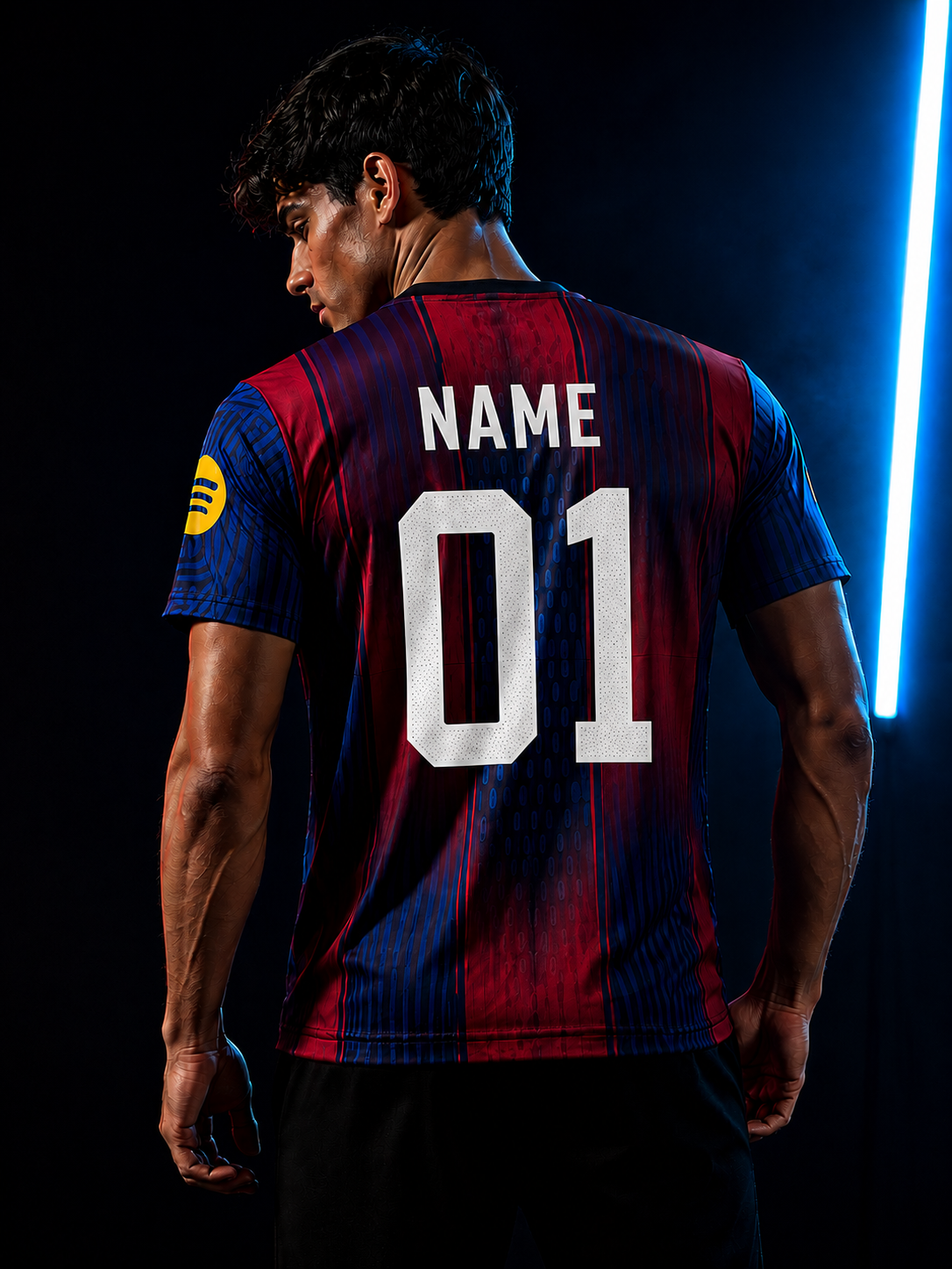 FC Barcelona (Barça) Home Jersey | Premium Custom Football Jersey for Men | Personalized Name & Number| Match Edition