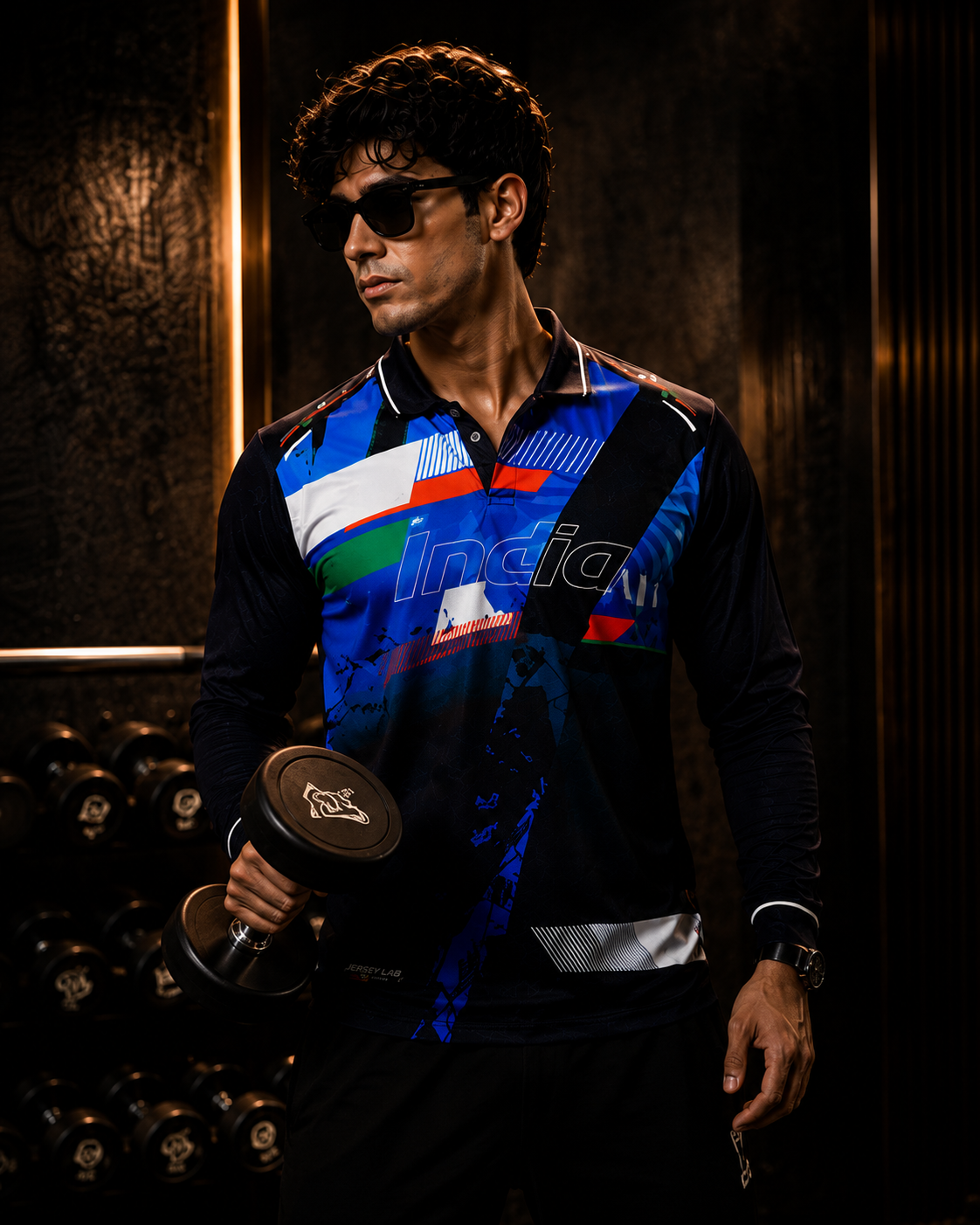India Elite Performance Polo Jersey – Premium Custom Name & Number Edition