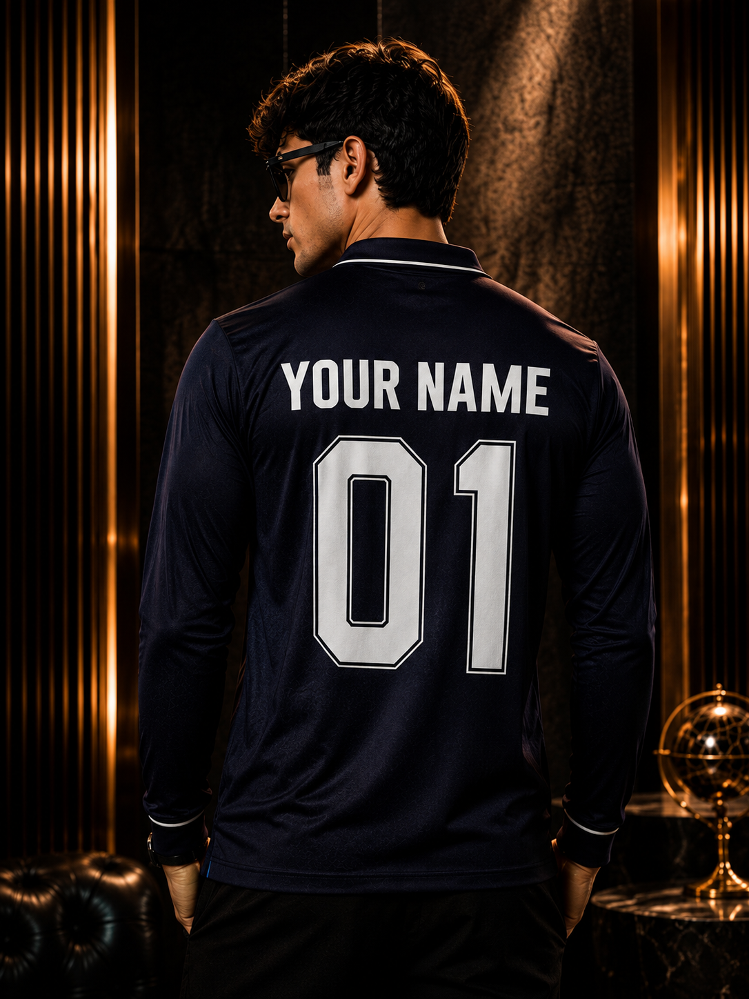 India Elite Performance Polo Jersey – Premium Custom Name & Number Edition