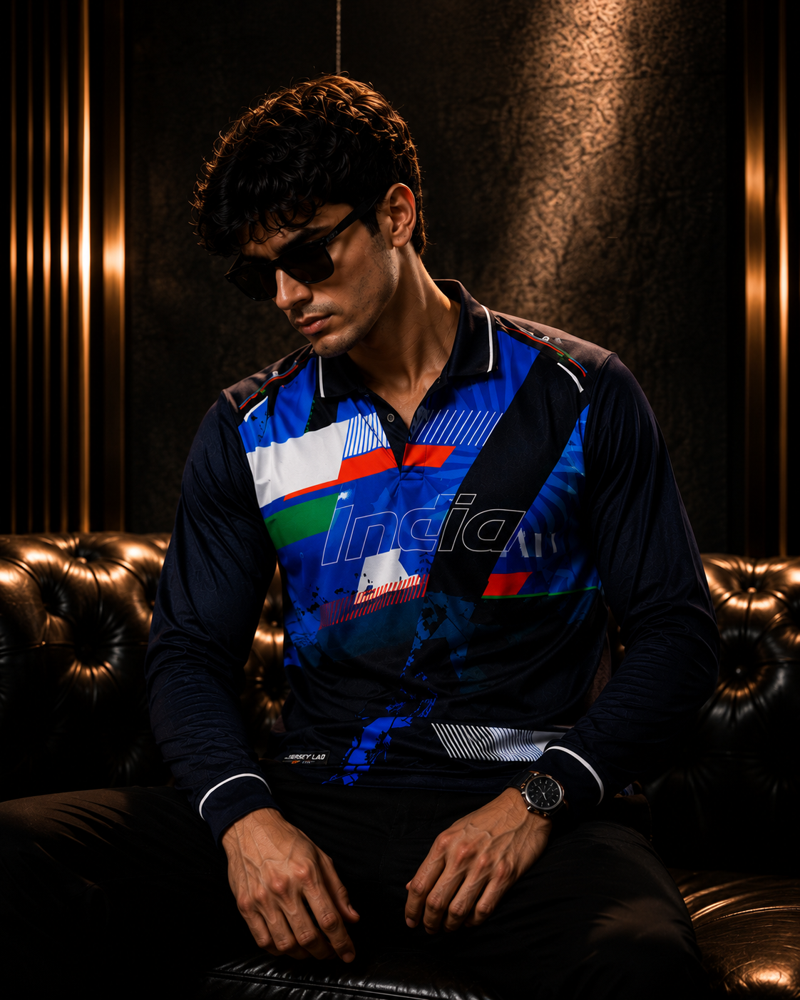 India Elite Performance Polo Jersey – Premium Custom Name & Number Edition