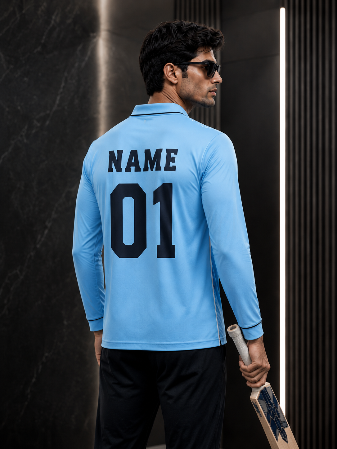SkyStrike Elite Performance Cricket Jersey – Premium Custom Name & Number